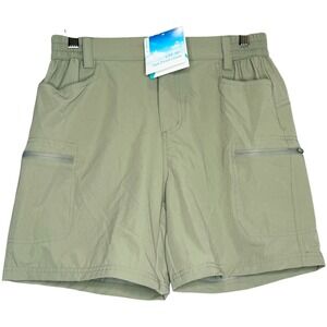Willit Womens Active Shorts UPF 50+‎ Sun Protection Hiking Travel Beige Cargo